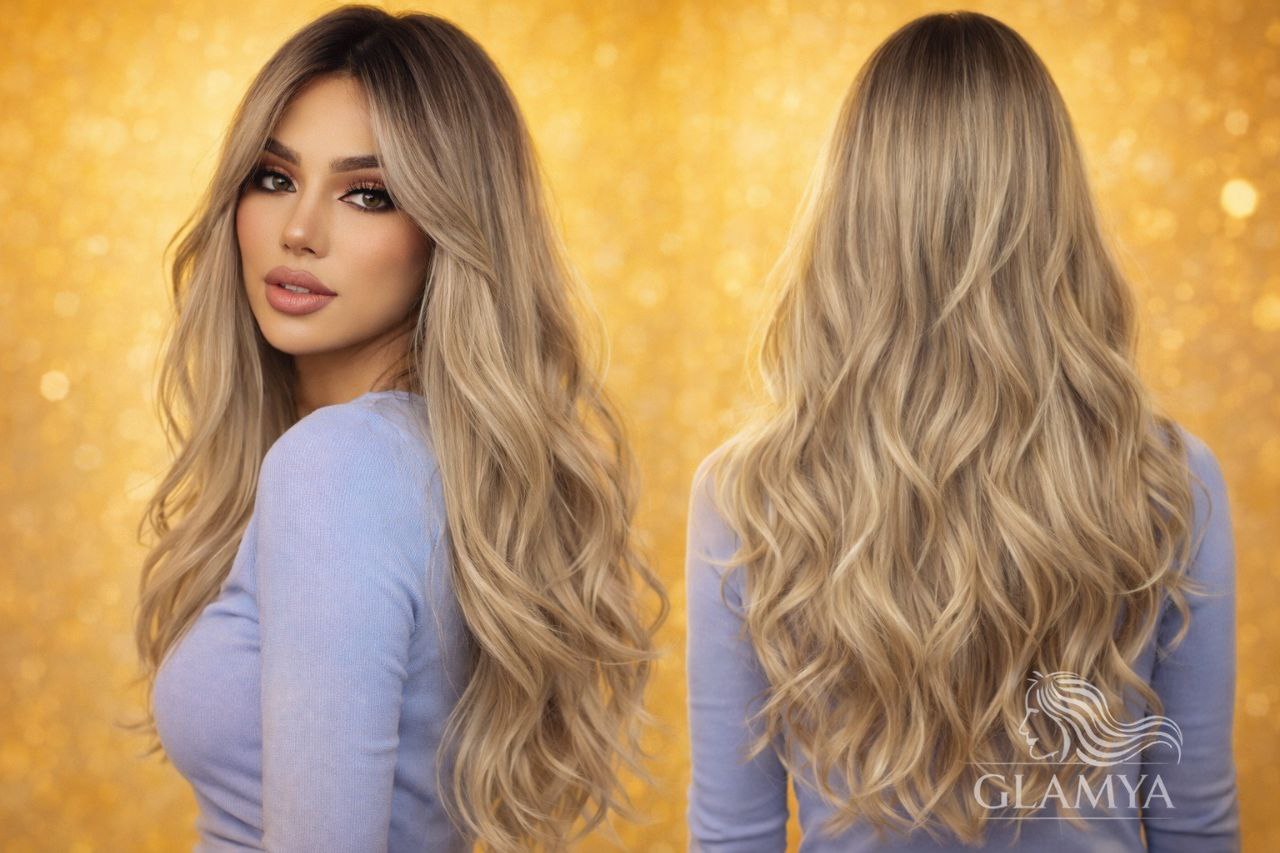 ✨ باروكة نصف طبيعي- جمال طبيعي وإطلالة ساحرة! 💁‍♀️🌟