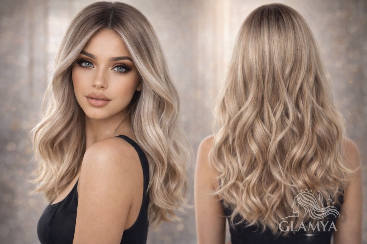 ✨ باروكة نصف طبيعي- جمال طبيعي وإطلالة ساحرة! 💁‍♀️🌟