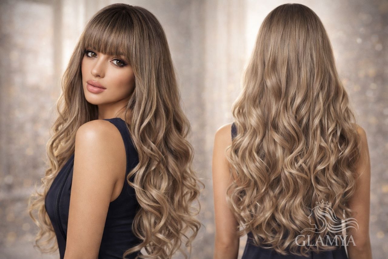 ✨ باروكة نصف طبيعي- جمال طبيعي وإطلالة ساحرة! 💁‍♀️🌟